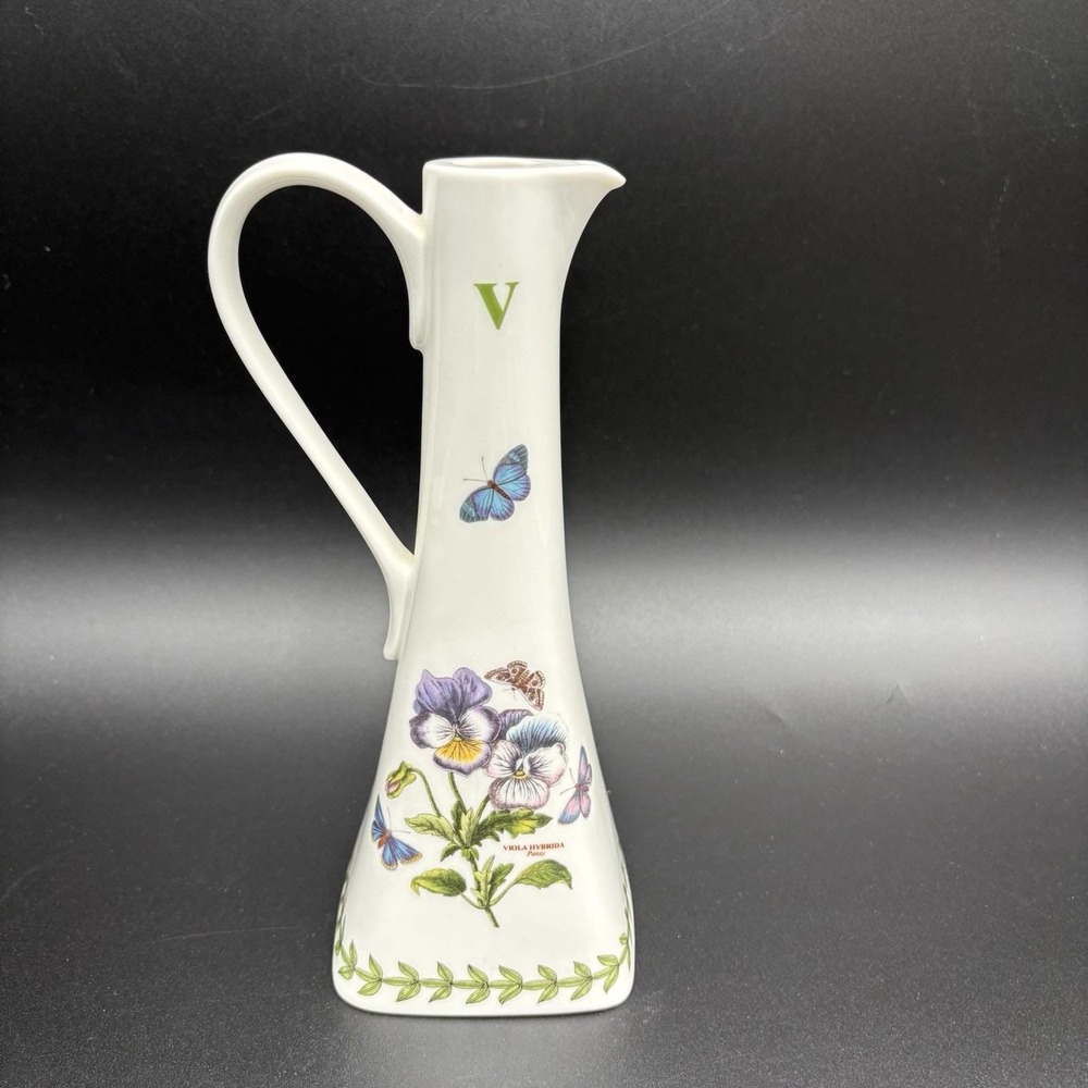 Portmeirion Botanic Garden Vinegar Cruet No Lid Cyclamen Repandum Viola Hybrida